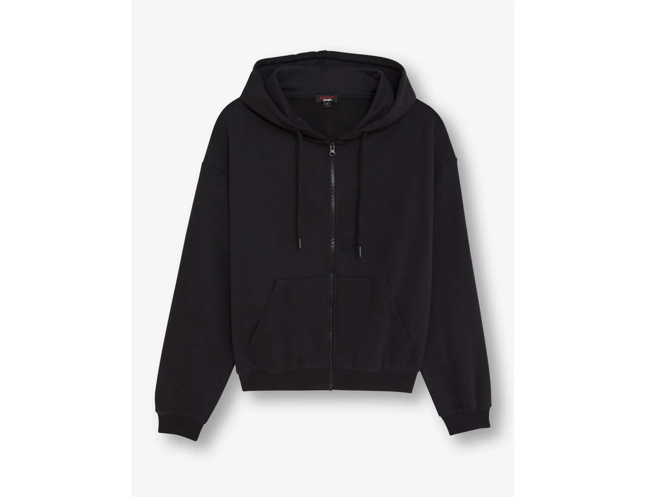 Sweat à capuche zippé noir