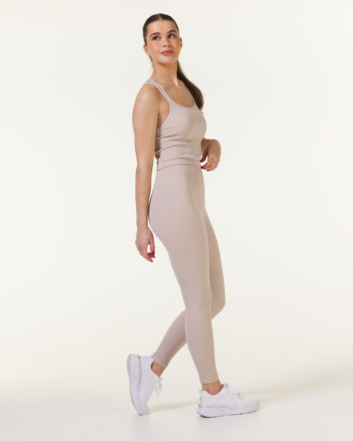 Bumpro Perfect Rib Tights Beige