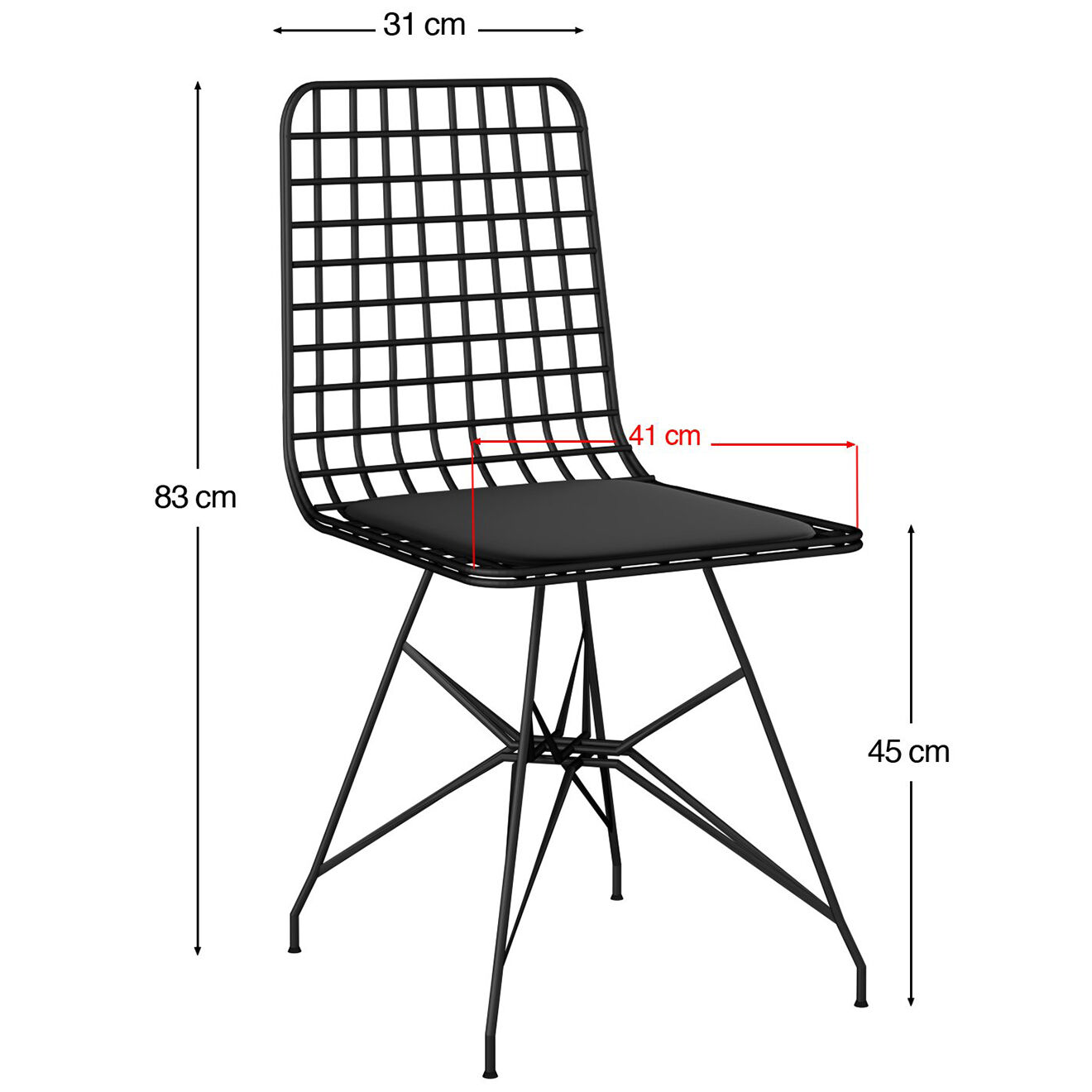 Wooden Art Table & 4 Chaises Nmsymk chêne/noir