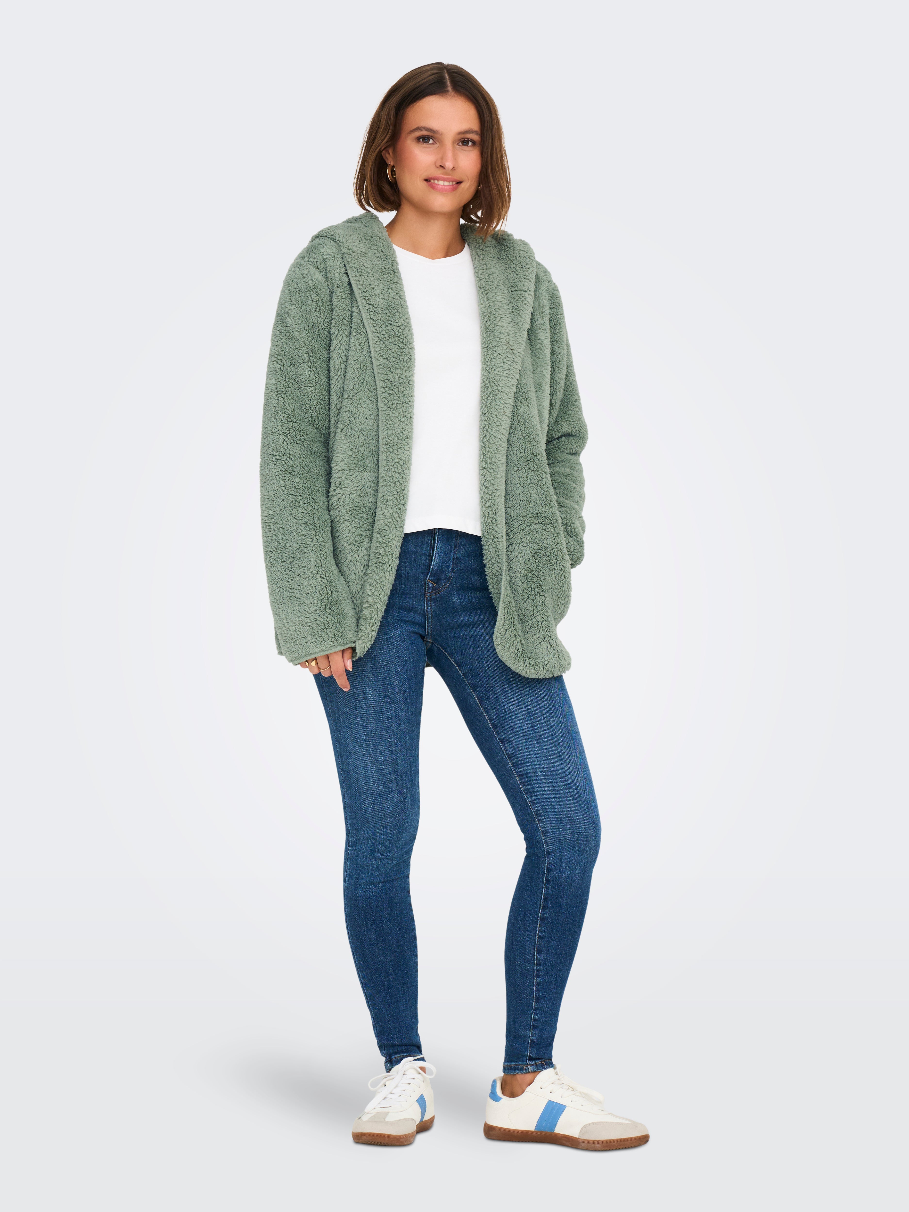 ONLCONTACT Teddyfell Jacke Lily Pad