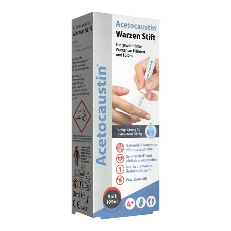 Acetocaustin Stift gegen Warzen, 3 ml