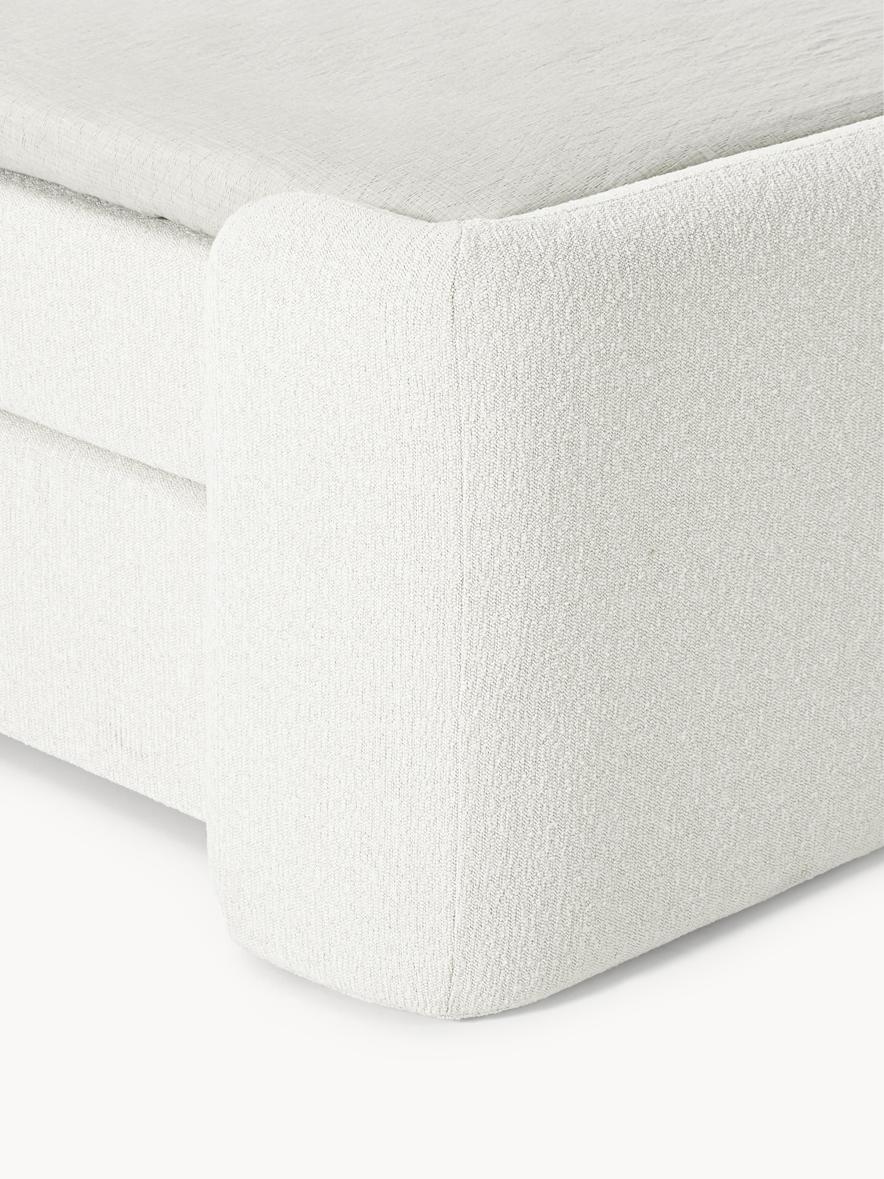 Bouclé boxspring bed Perla
