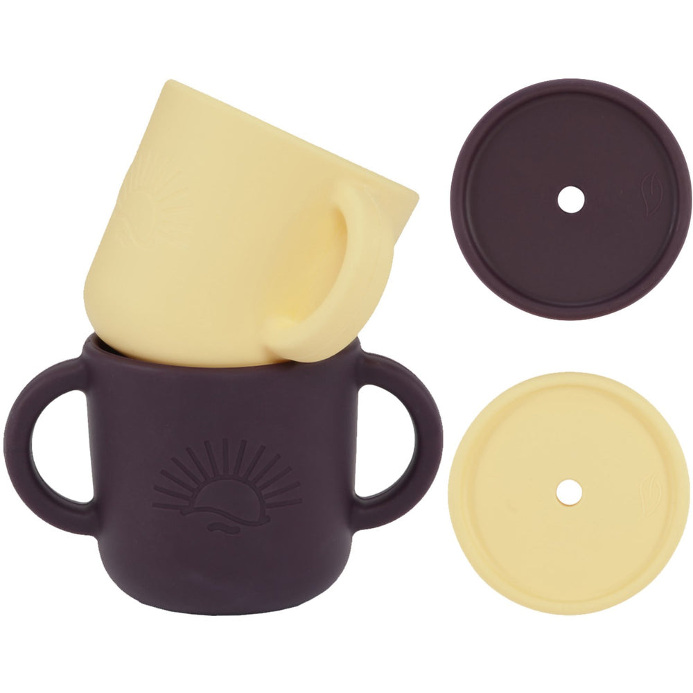 Køb By Lille Vilde Vanilla & Plum Kopper W/Låg 2pcs
