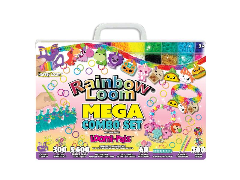 BANDAI Bastelset Rainbow Loom Mega Combo Set – Loomi-Pals Bastelaktivität