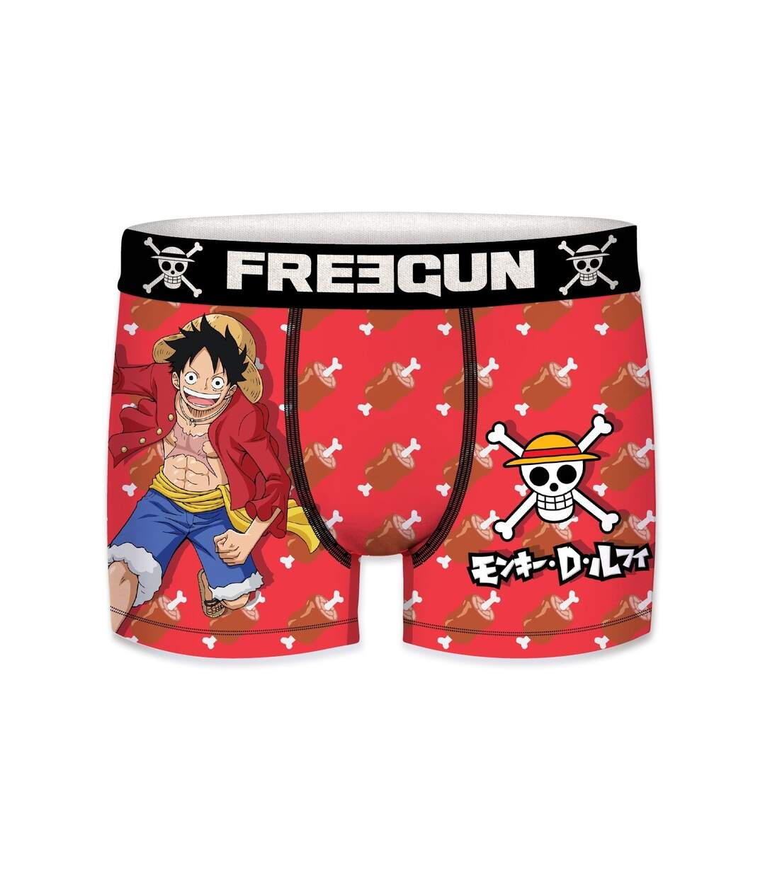 Caleçon Homme Luffy, Roronoa zoro, Boxer Homme, ONE PIECE, Confortable et Doux (Lot de 5)