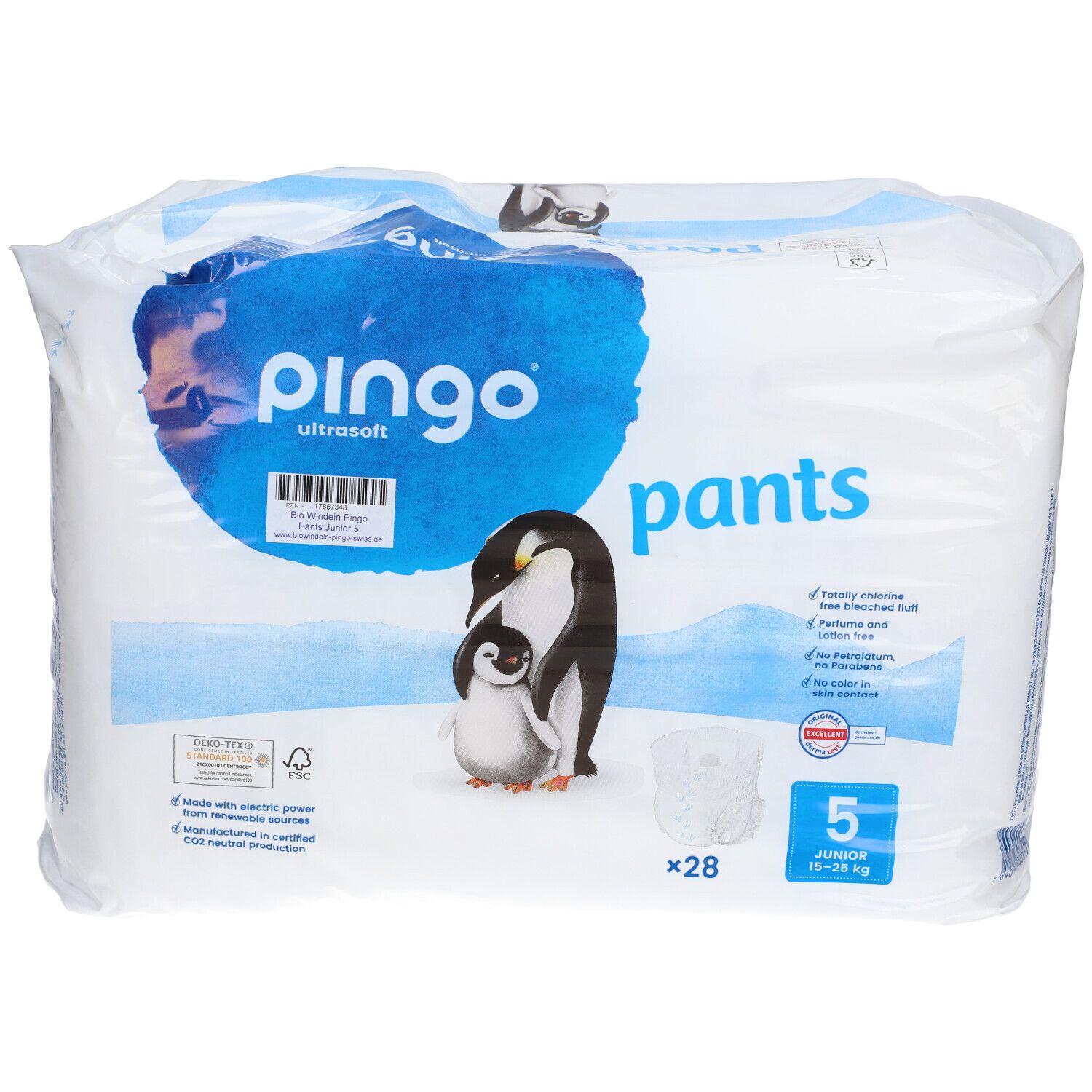 pingo® Bio Windeln Junior 12-25 kg