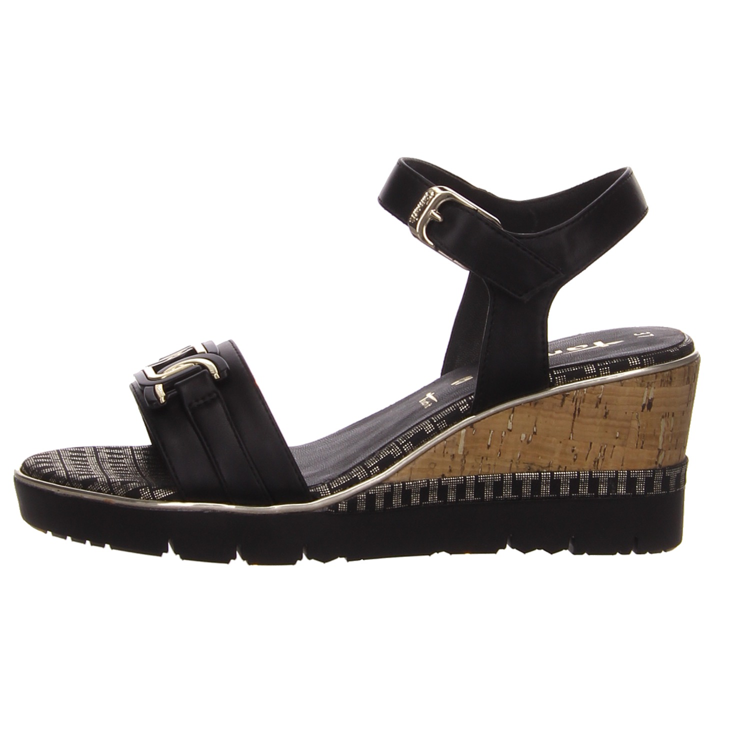 Tamaris Keilsandalette schwarz schwarz