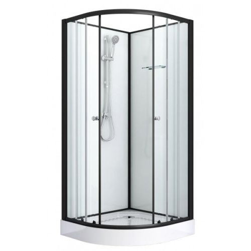 Badstuber Bela complete douchecabine kwartrond 90x90x203cm