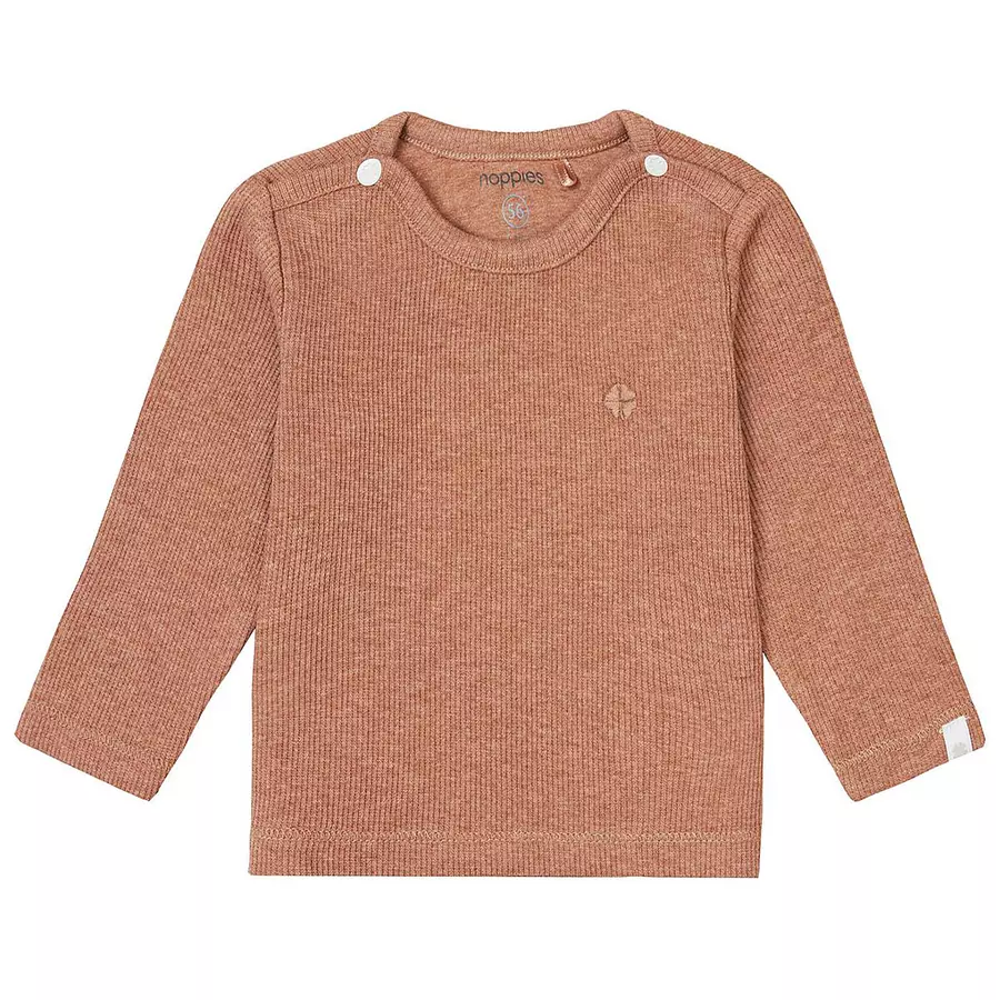 Noppies Langarmshirt Natal Cafe Au Lait Melange