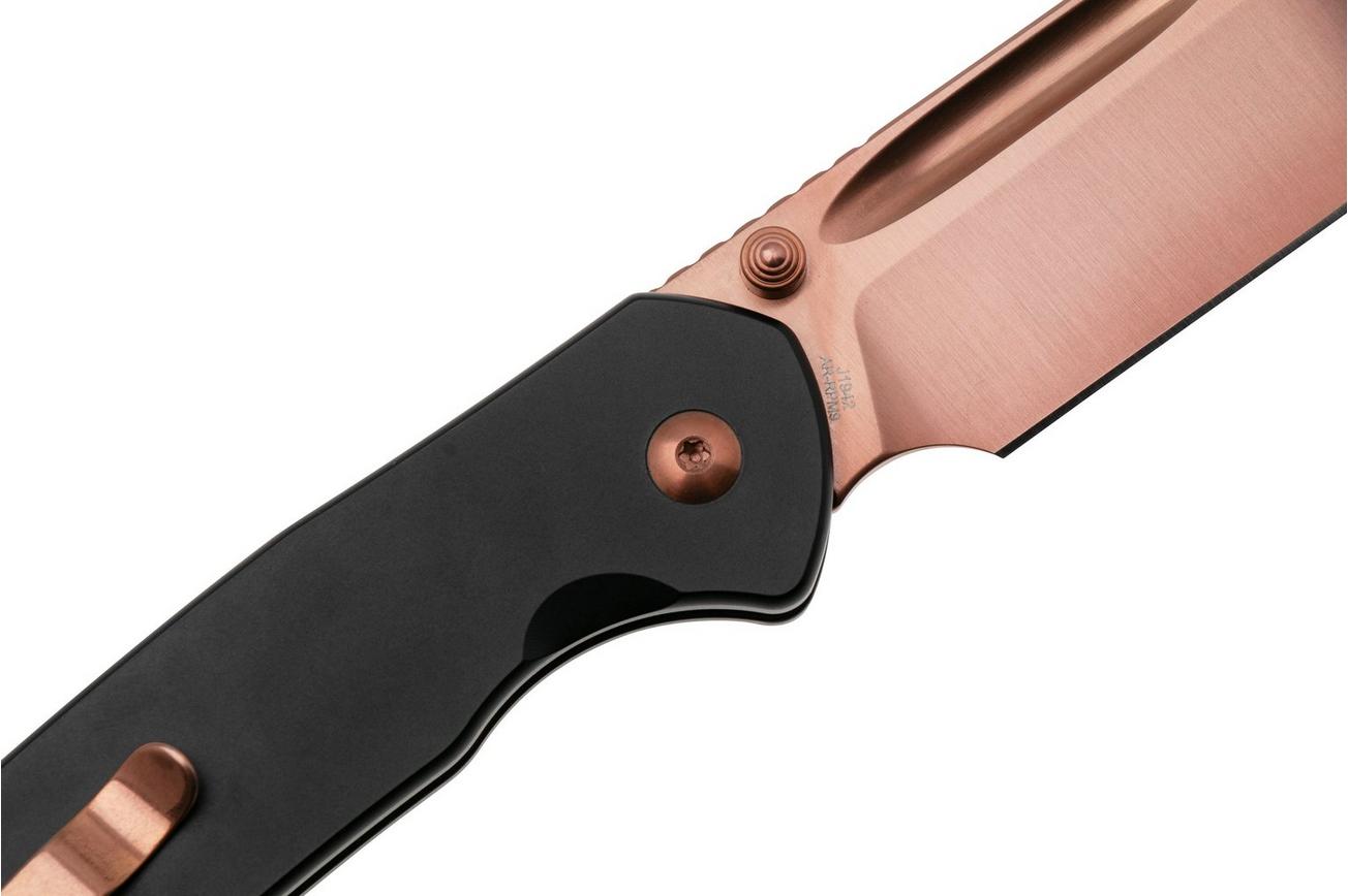 CJRB Pyrite Bowie J1942-RG, Rosegold PVD AR-RPM9, Black Steel, zakmes