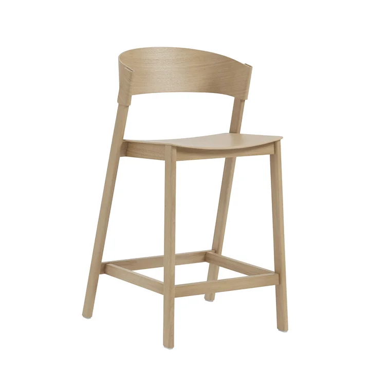 Muuto - Cover Barhocker H 96 cm, Eiche