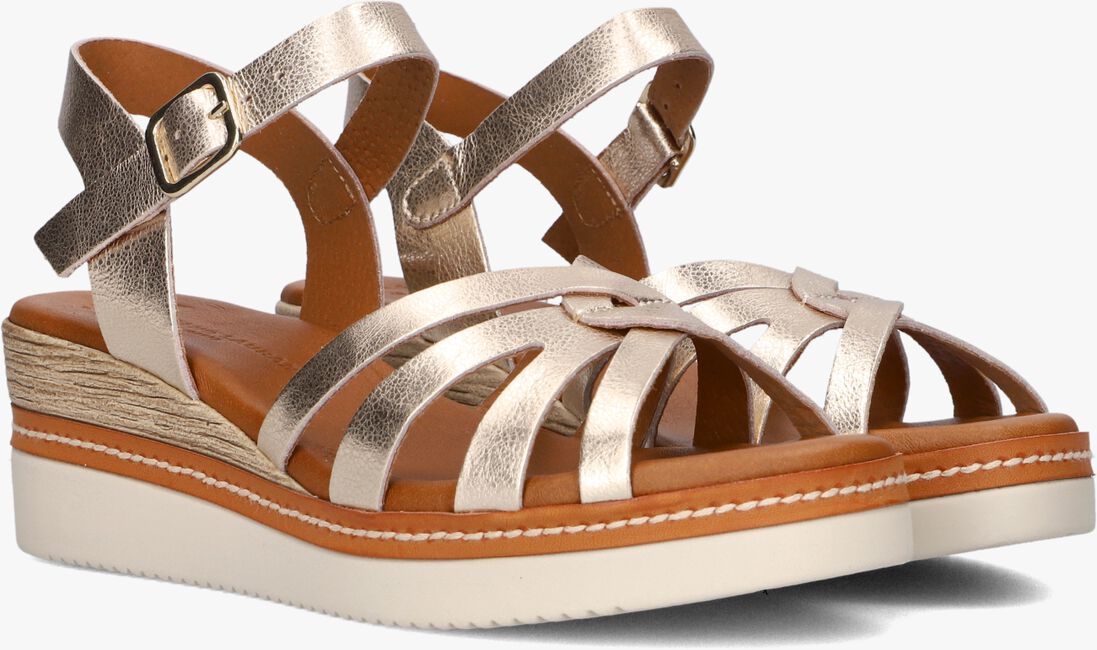 gouden stefano lauran sandalen met knoop sandaal