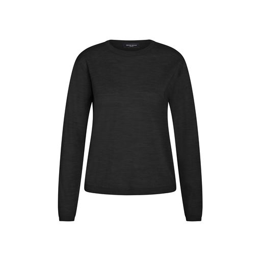 Bruuns Bazaar Charlene Round Neck Striktrøje, Black, XL
