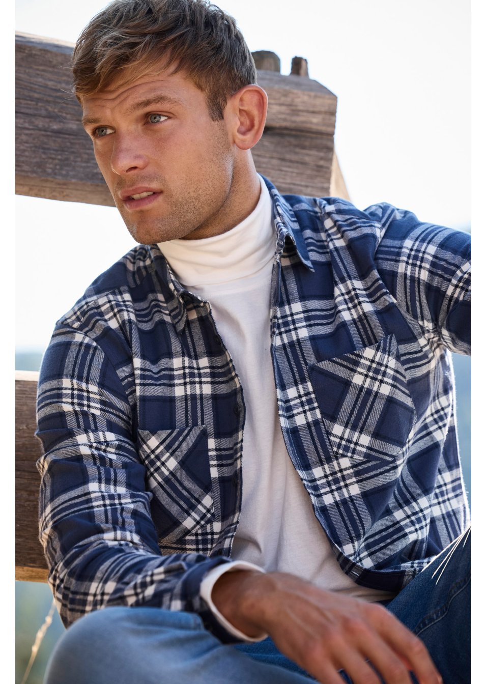 Chemise manches longues en flanelle