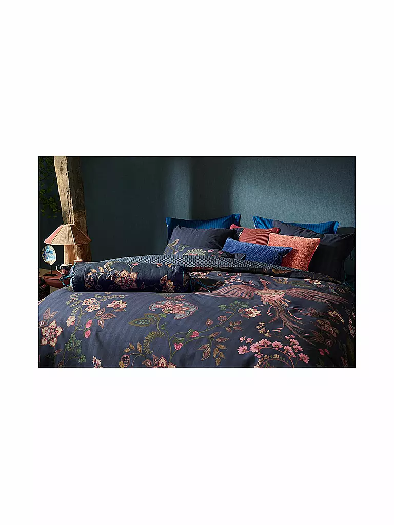 PIP STUDIO Perkal Bettwäsche BUENAS NOCHES 70x90cm/140x200cm Dark Blue dunkelblau