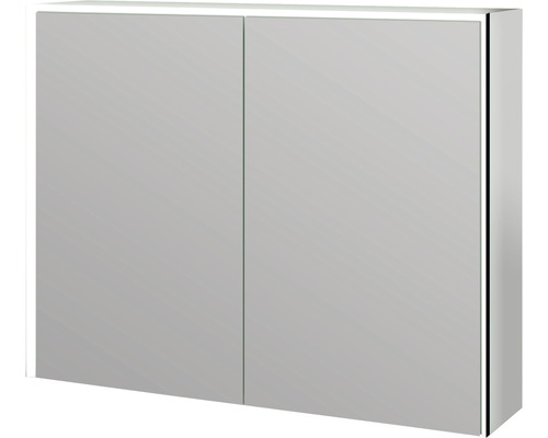 SPACE spiegelkast 90x70cm, LED spiegel zwart