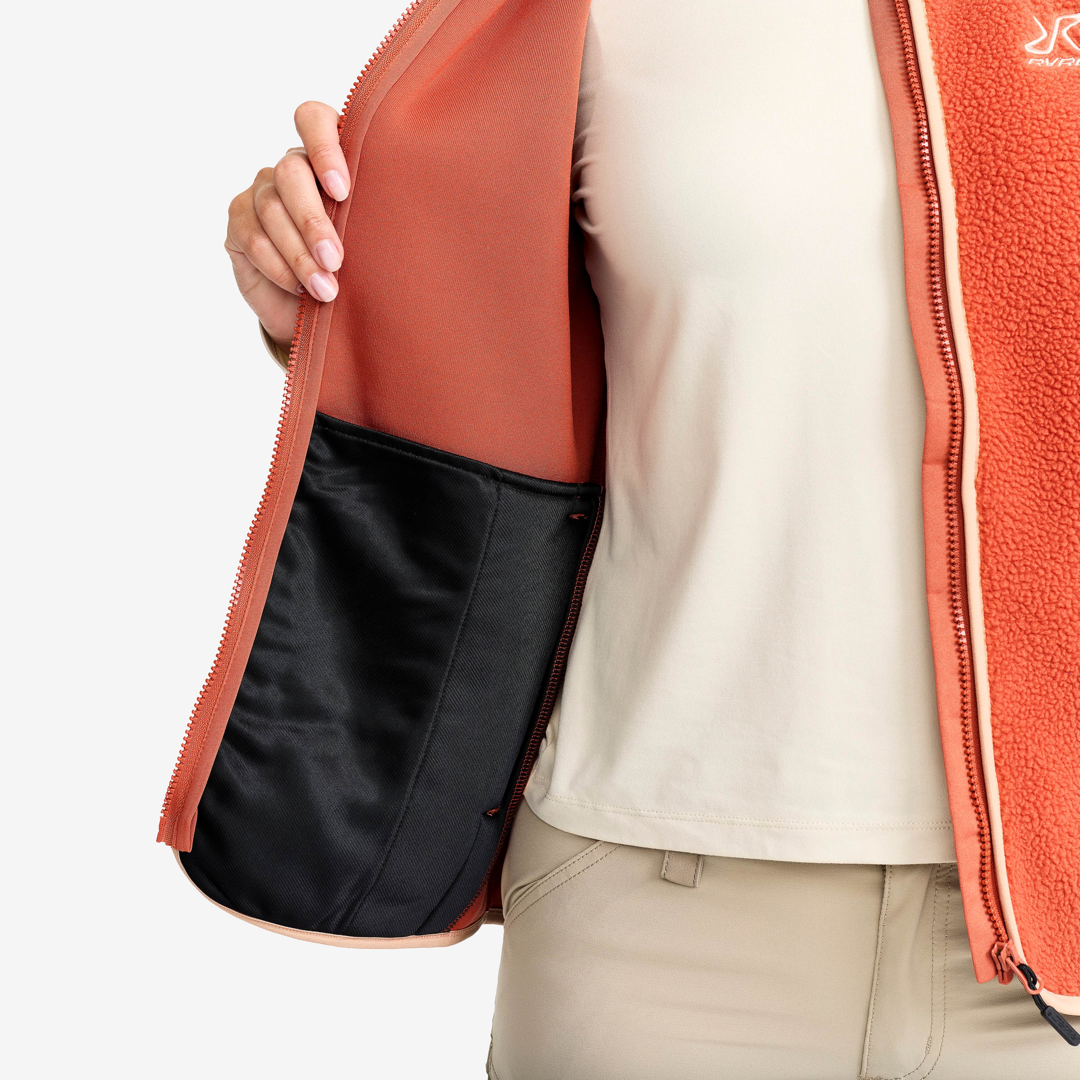 Canyon Full-zip Pile Fleece Vest Dame Bruschetta/Maple Sugar