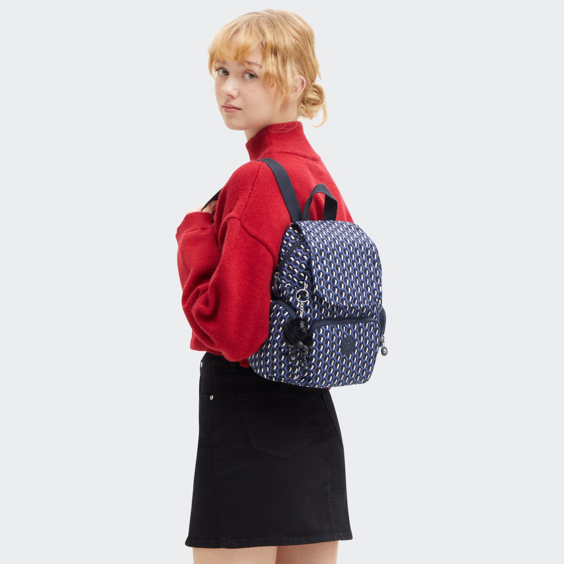 CITY ZIP MINI Mini sac à dos avec bretelles ajustables - 3D K Blue