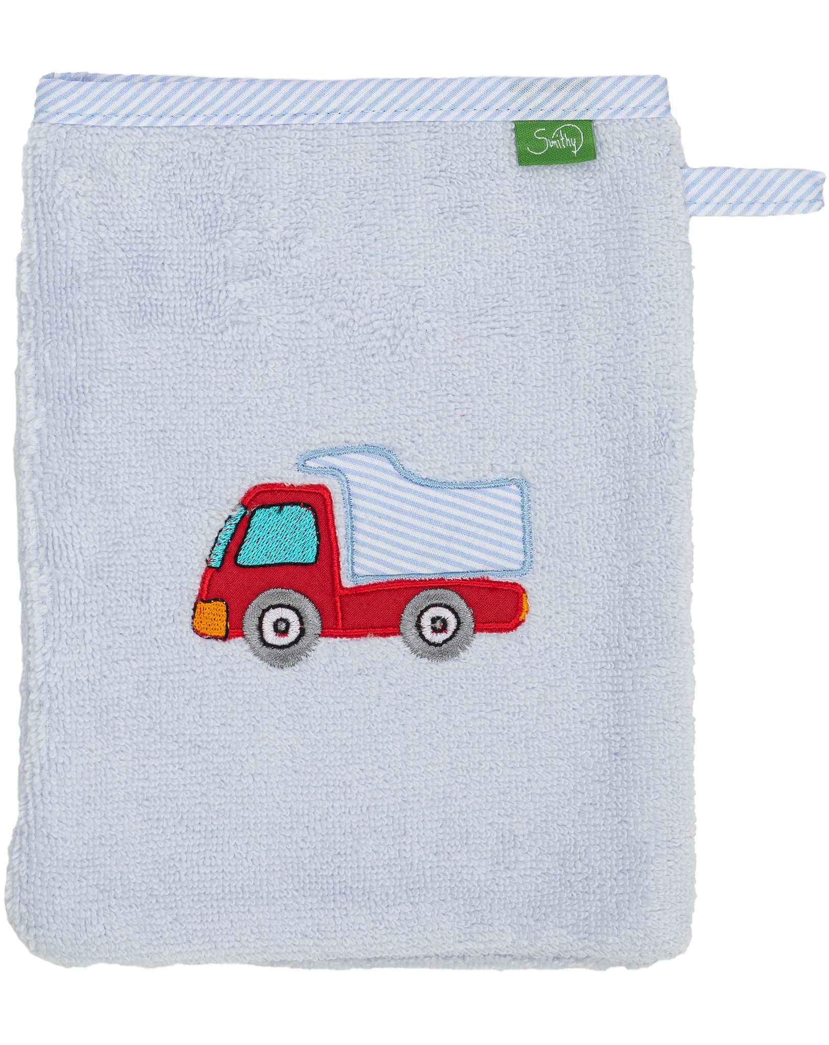 Waschhandschuh WISCH & WEG - LASTER (16x21) in blau