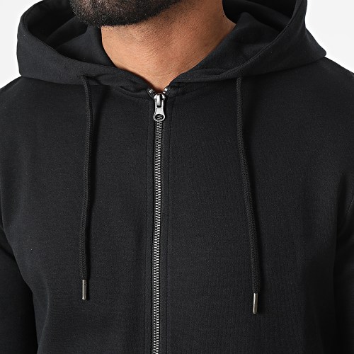 Sweat Capuche Zippé Basic Noir