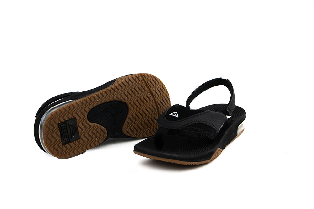 Reef Little Fanning Black Silver