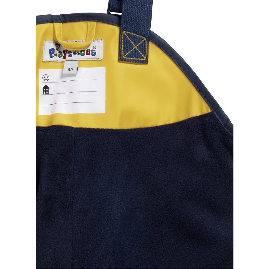 Playshoes Regenlatzhose Fleece gelb
