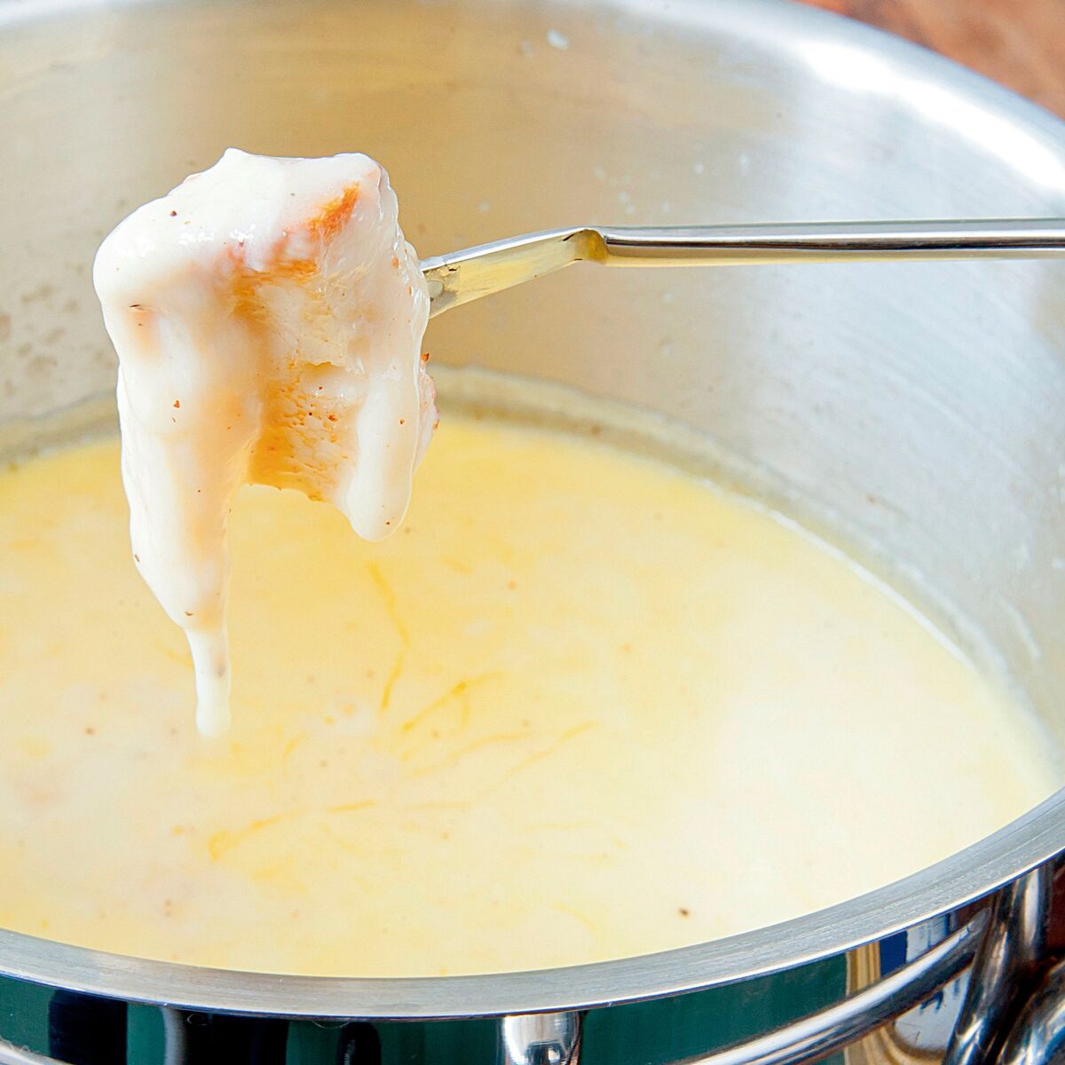 Fonduesett med 8 gafler, svart