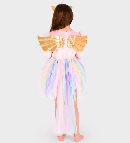 Den Goda Fen Kostüm - Dress Unicorn m. Diadem