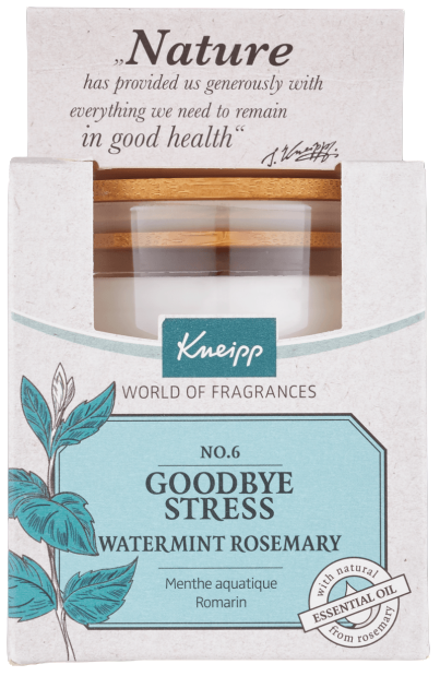 Kneipp Geurkaars Watermunt-Rozemarijn/Goodbye Stress 1 stuk