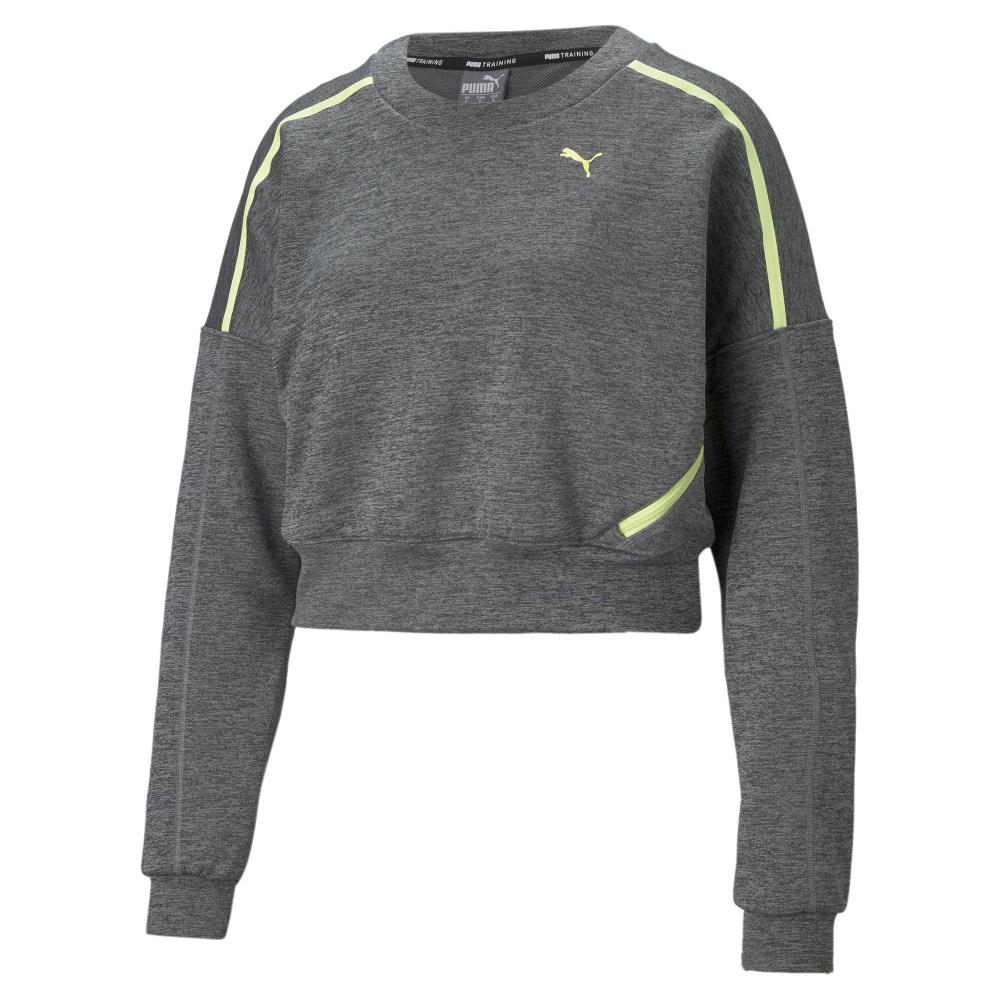 Puma Sweat Gris/Jaune Femme Puma Train