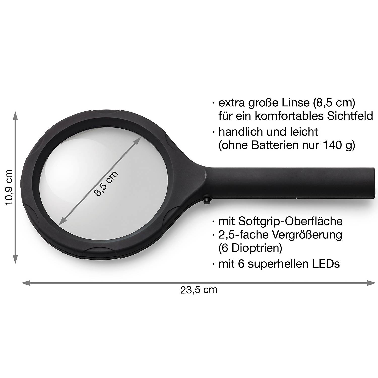 Wenko Lupe mit Beleuchtung