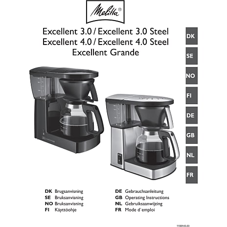 Melitta Excellent 4.0 stål