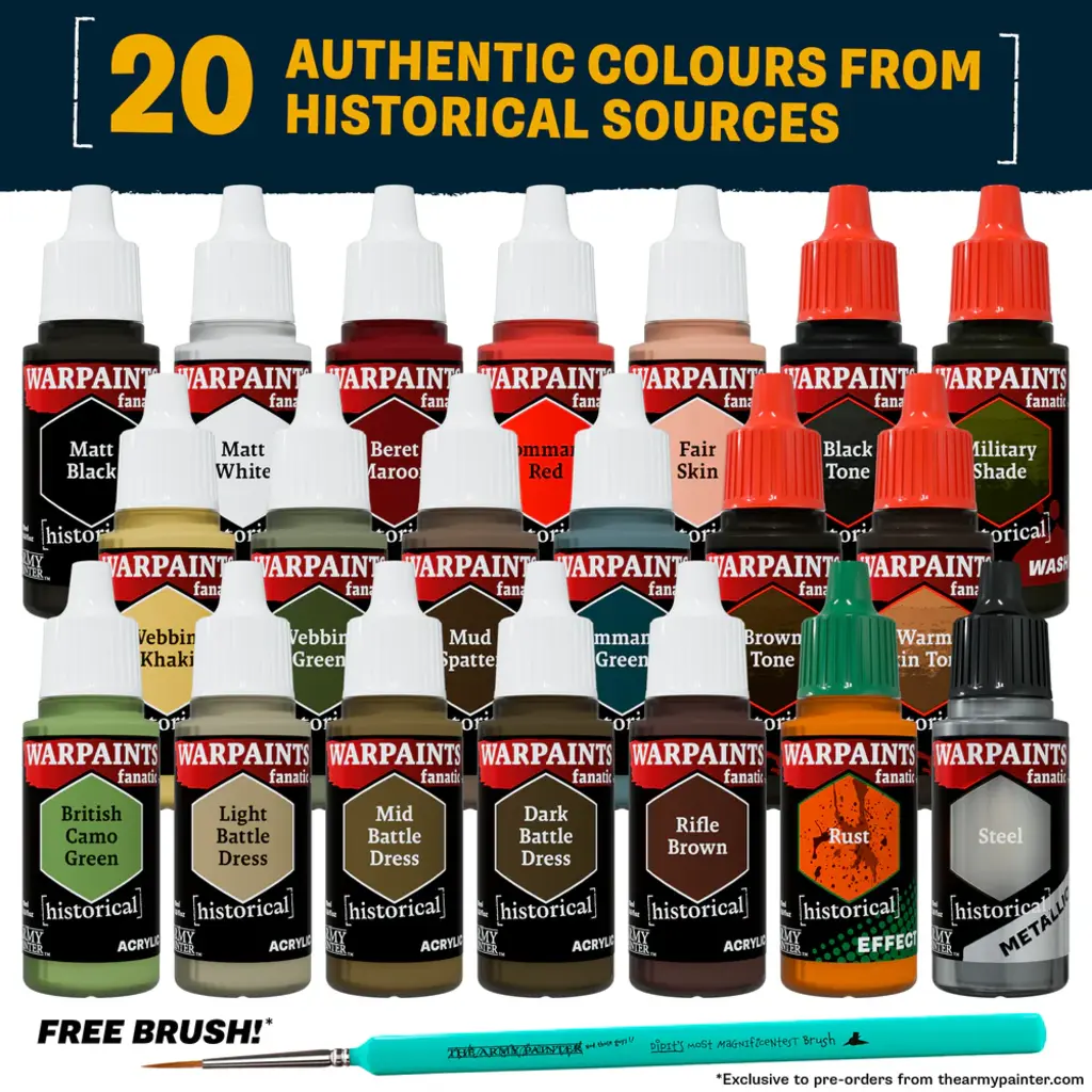 The Army Painter  Historical: World War II British Paint Set    Erwecke die britischen Truppen des WW2 zum Leben!