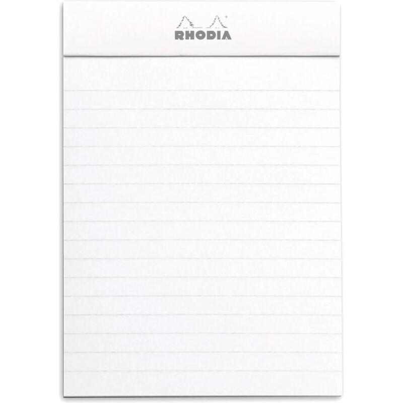 Bloc agrafé N°13 A6 80 feuilles lignées 80 g - Blanc