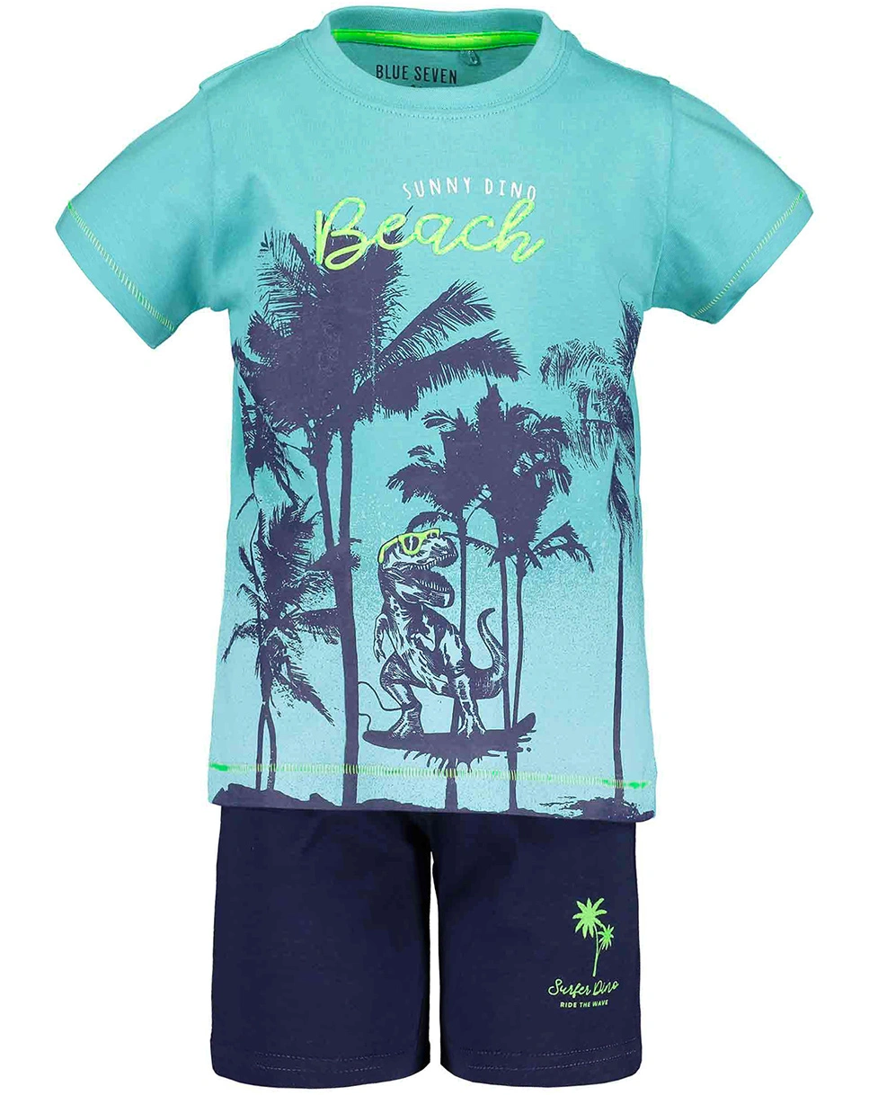 T-Shirt SUNNY BEACH 2-teilig in lagune