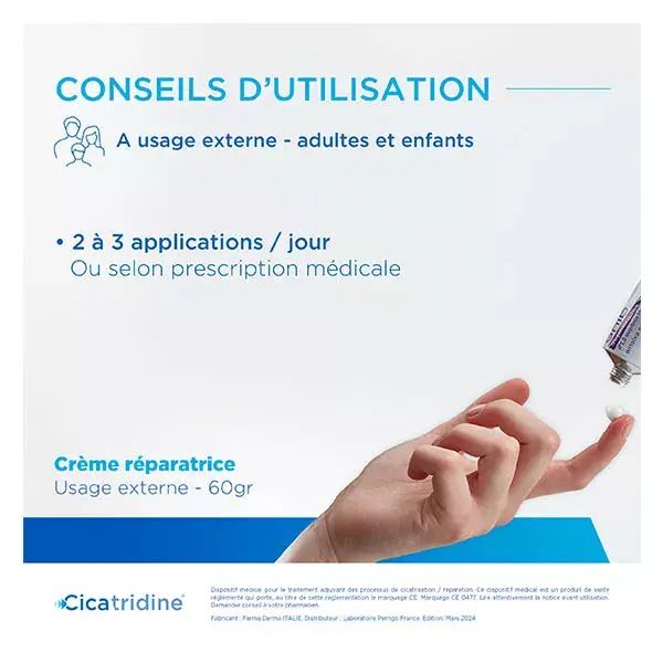 Creme cicatrizante Cicatridine 60 g