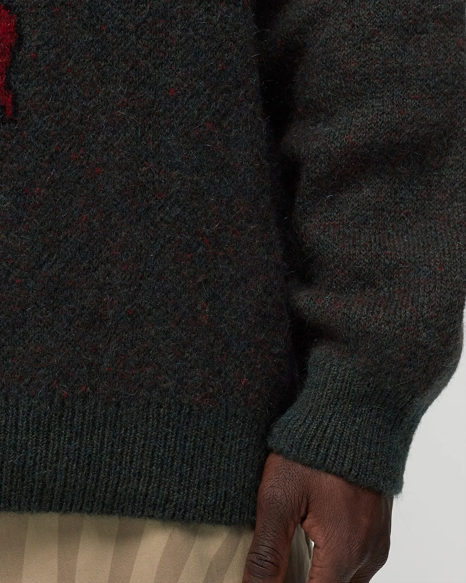 By Parra stupid strawberry knitted pullover