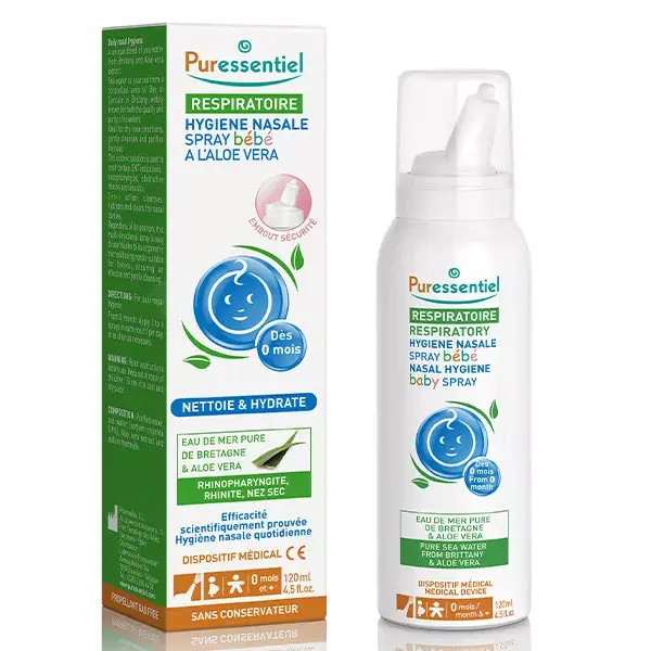 Spray Nasal e Respiratório Puressentiel para Bebês 120 ml