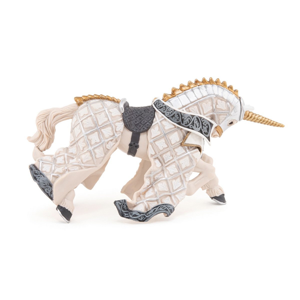 Cheval du Maître des armes cimier licorne