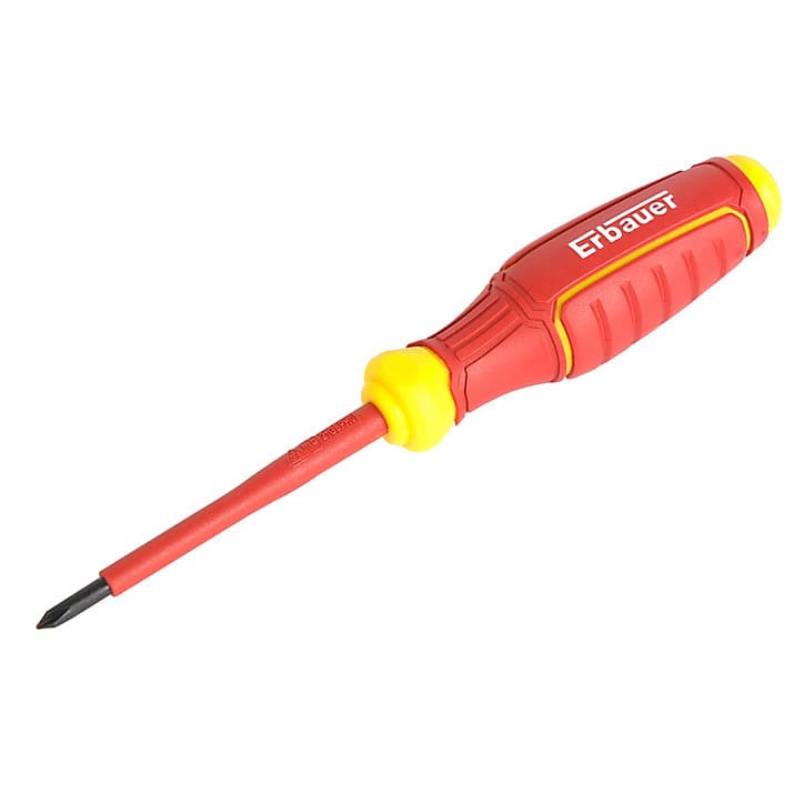 Tournevis d'électricien VDE Philips PH0 75 x 4 Erbauer
