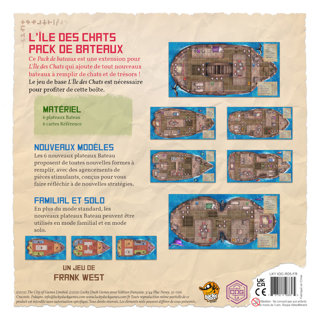 L'Île des Chats - Pack de bateaux