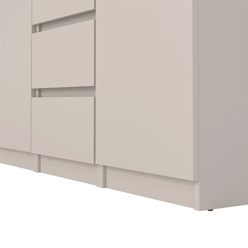 Hioshop Naia dressoir 2 deuren 4 lades eikdecor