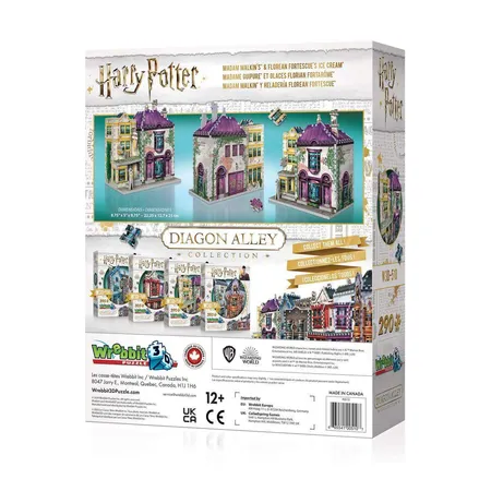 Wrebbit 3D Puzzle Harry Potter™ - Madam Malkin's™ and Florean Fortescue's Ice Cream™, 290 Teile