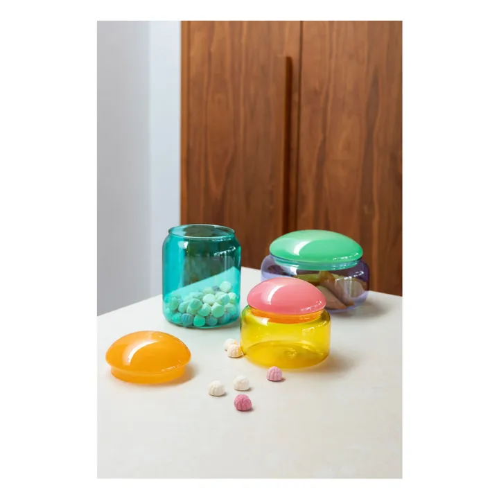 &Klevering Pot en verre Puffy | Jaune