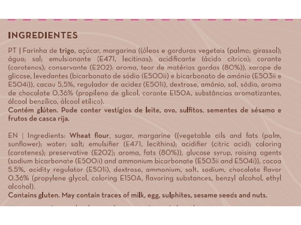 BISCOITO FÁBRICA DURIENSE CHOCOLATE 150 G