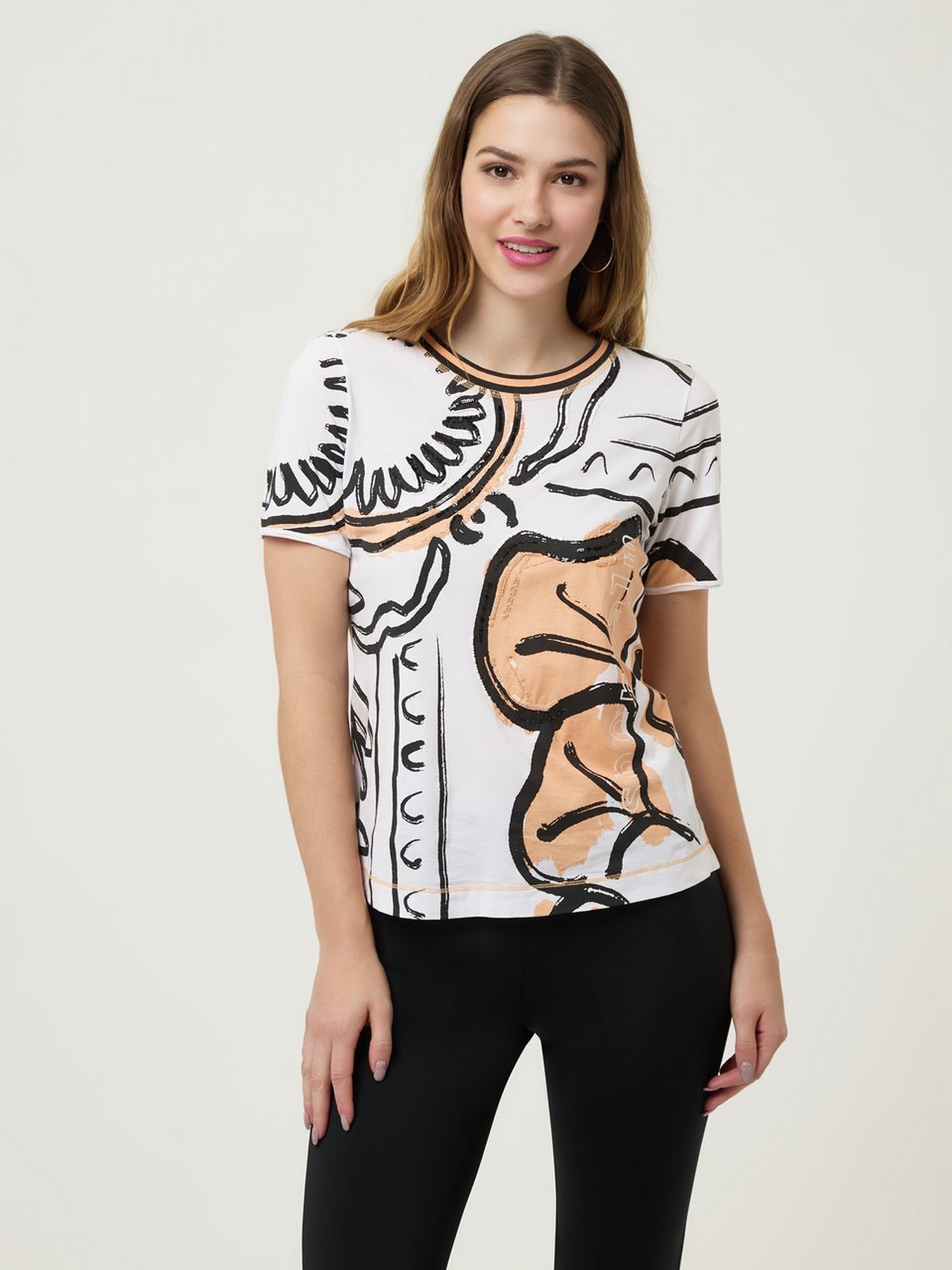 Rundhals-Shirt