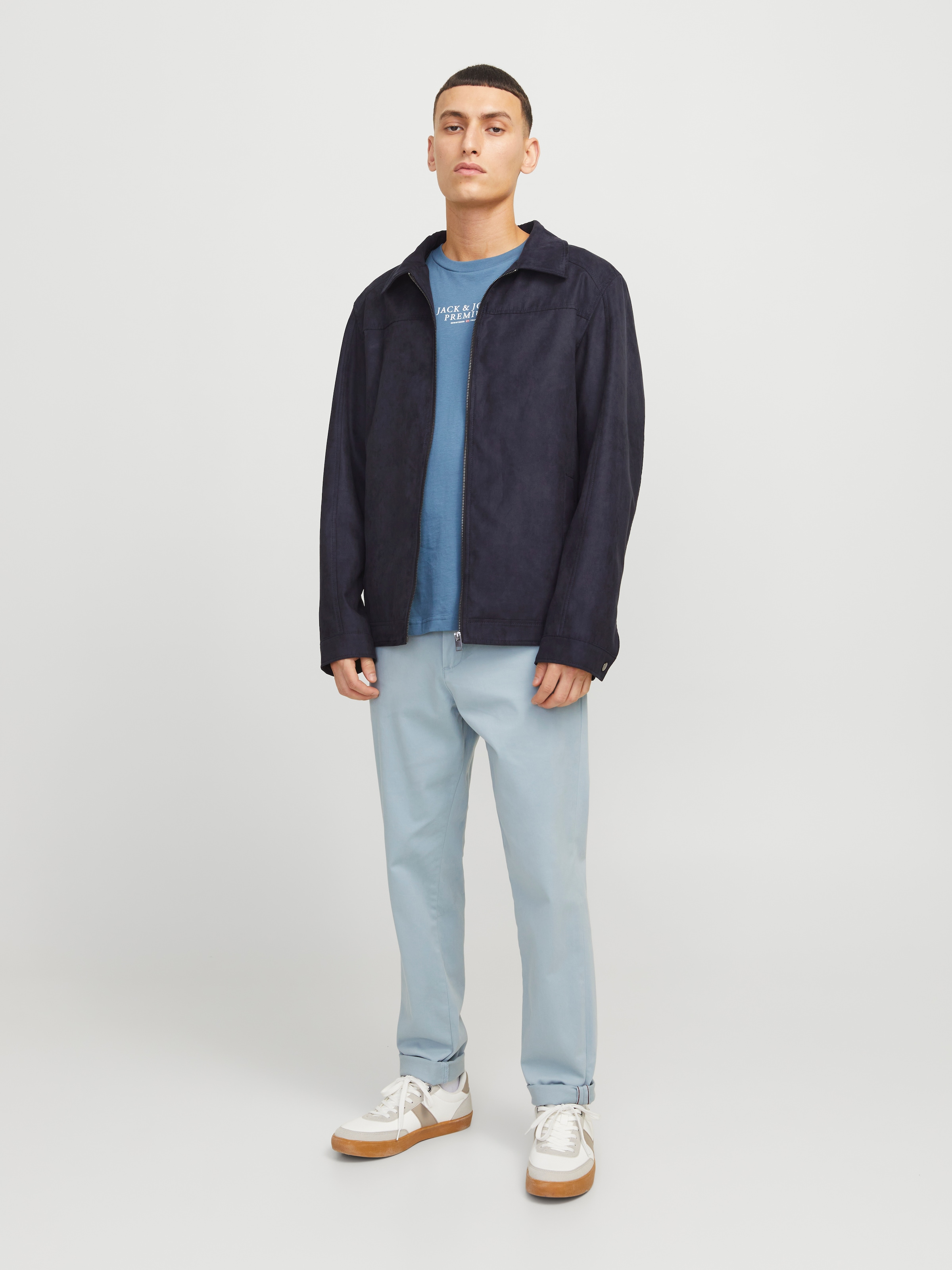 Jack & Jones Hemdjacke »JJEDYLAN SHACKET NOOS« ohne Kapuze mit Fly-Away Kragen