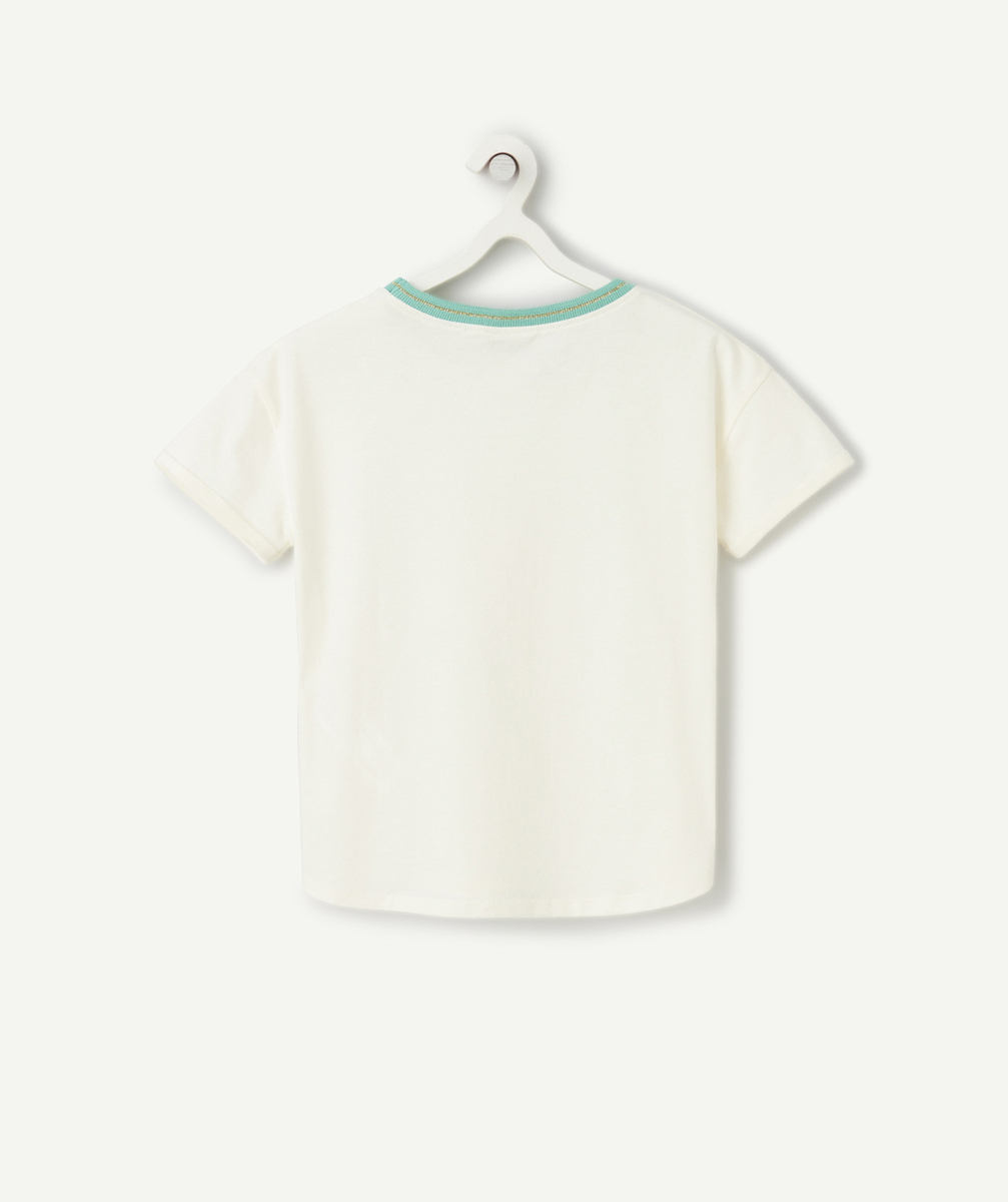 t-shirt manches courtes fille en coton bio dolce vita