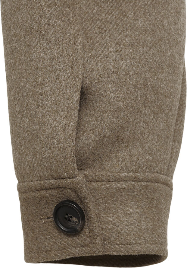 MANGO JACKET. -- BUTTON Medium brown