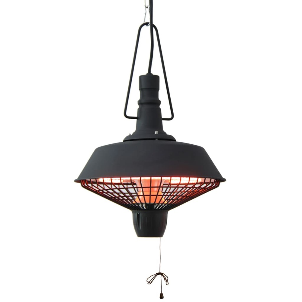 Chauffage suspendu indus 2100 w halogène noir rsh16